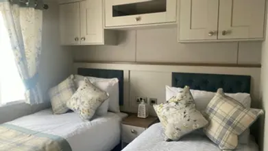 bedroom with two beds