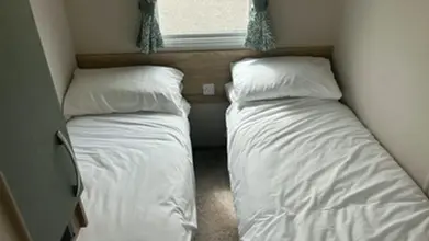 bedroom with two beds