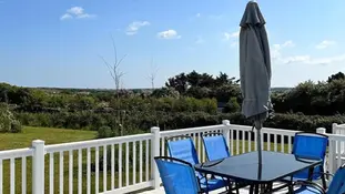 patio with chairs and nice view