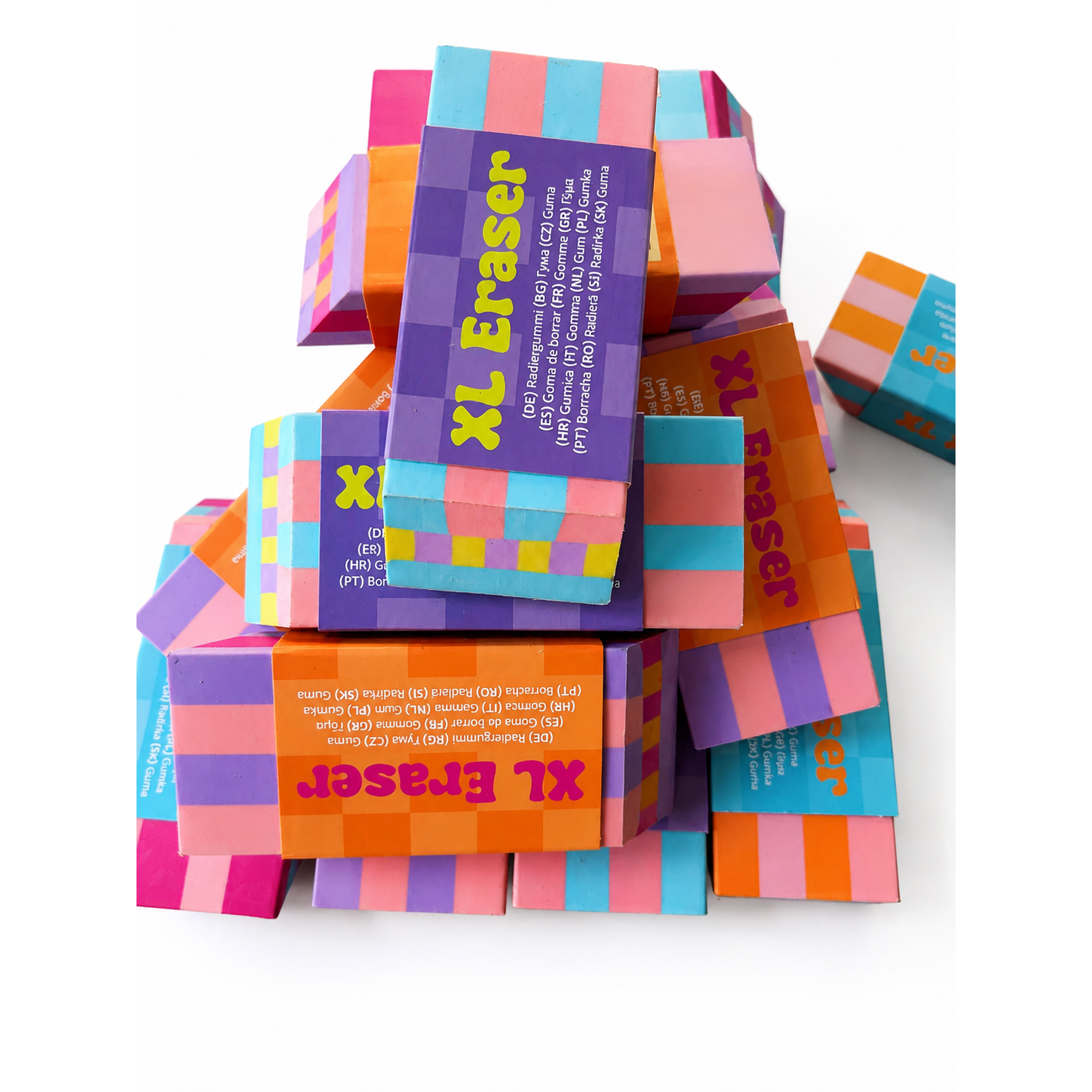 XL Eraser – Kleurrijke Gum-Kleur: Willekeurig geleverd