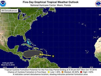 Onda Tropical en ruta hacia Nicaragua