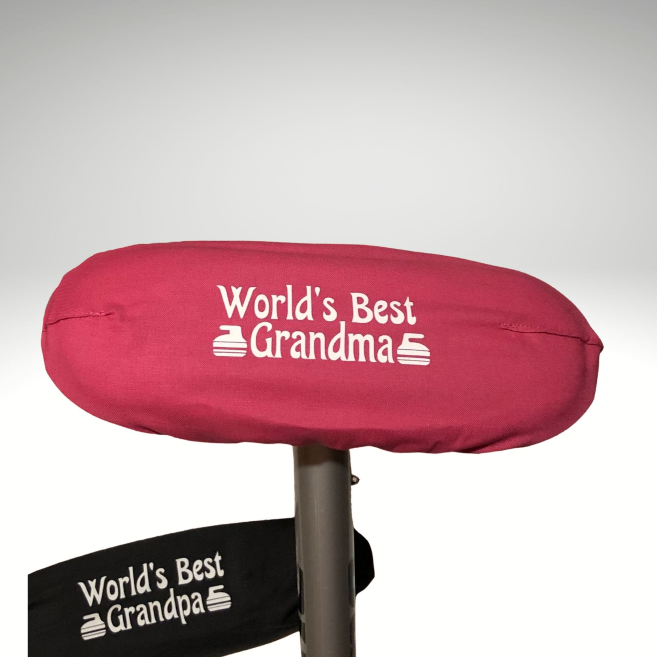 World's Best Granda/Grampa/more Cotton Curling Broom cover Various Colours