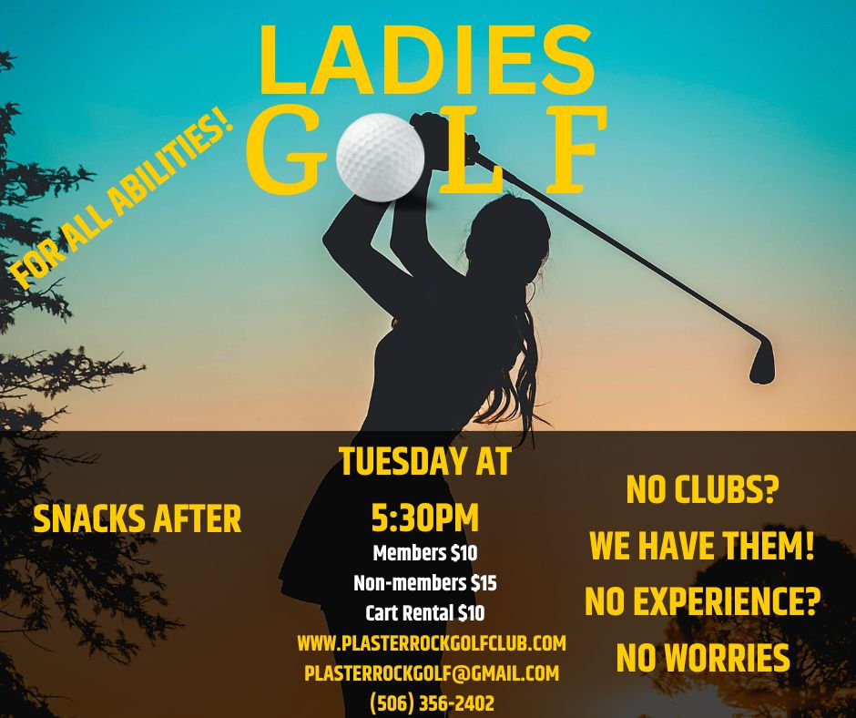 Ladies Golf Every Tuesday at 5:30  PM