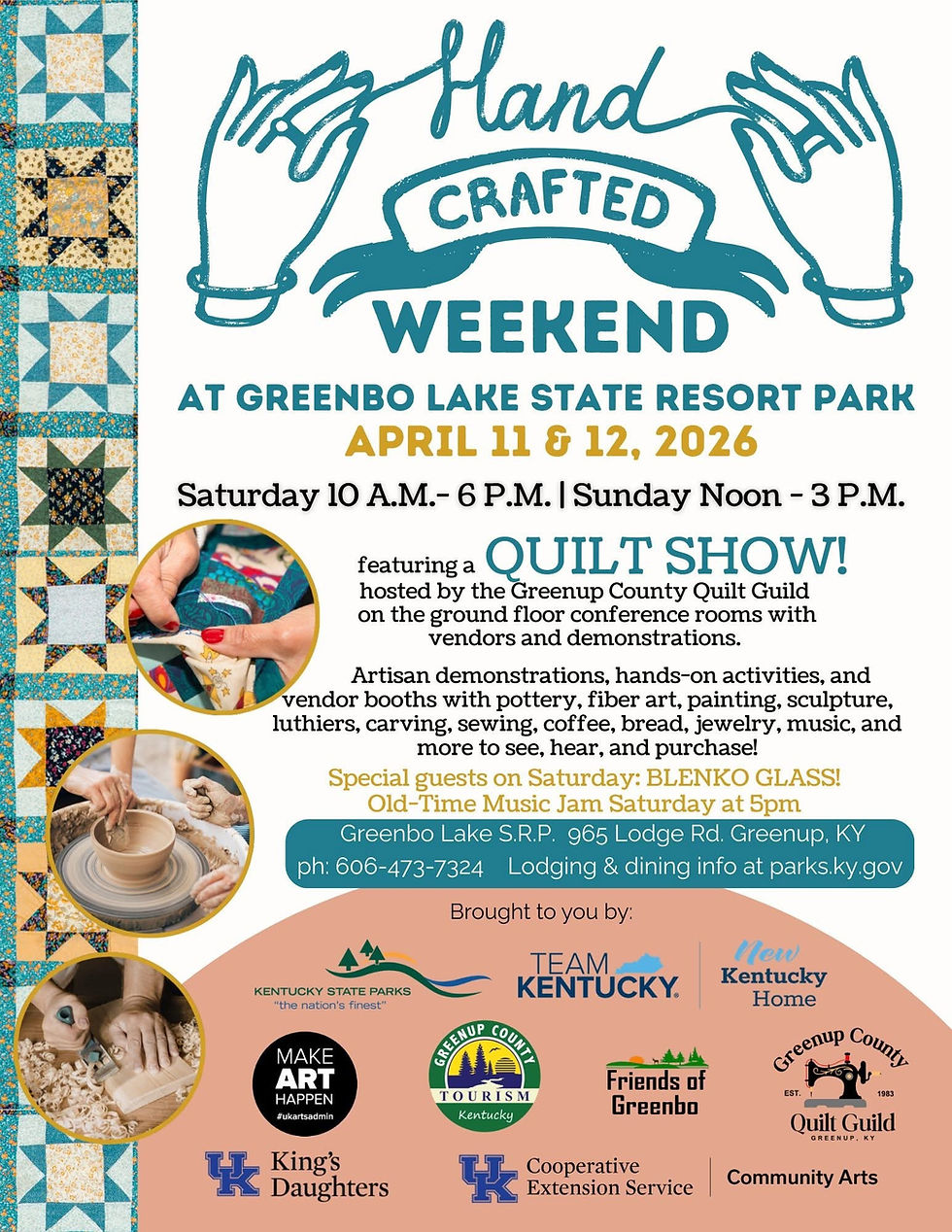 Handcrafted Weekend at Greenbo Lake State Resort Park