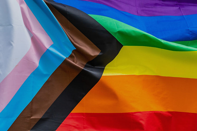 Photo of trans pride flag