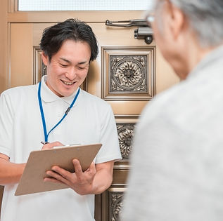 高齢者宅へ訪問