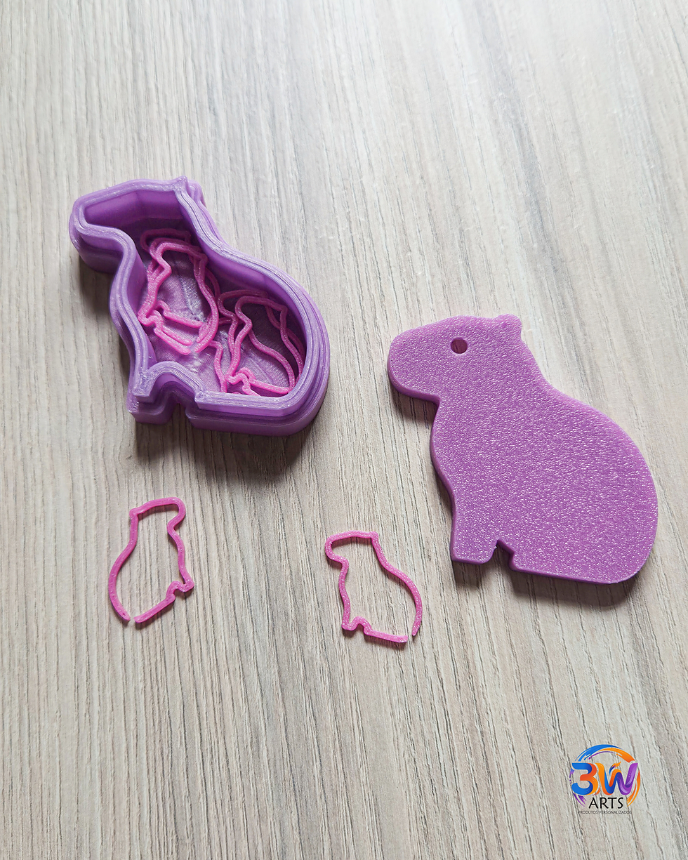 Miniatura: Kit Marcadores de Pontos Capivara + Caixinha Organizadora