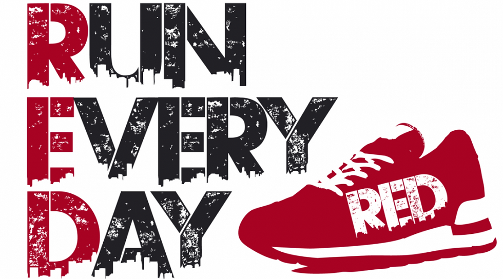 Logo for the RED Run Every Day challenge