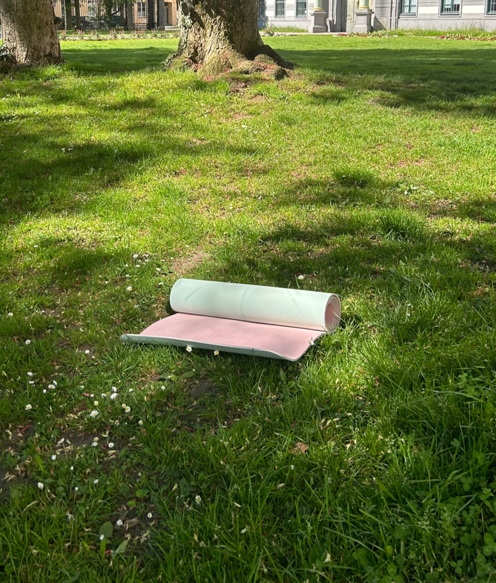 A peaceful yoga session at Rotes Tor Augsburg with focused mindful movement.
