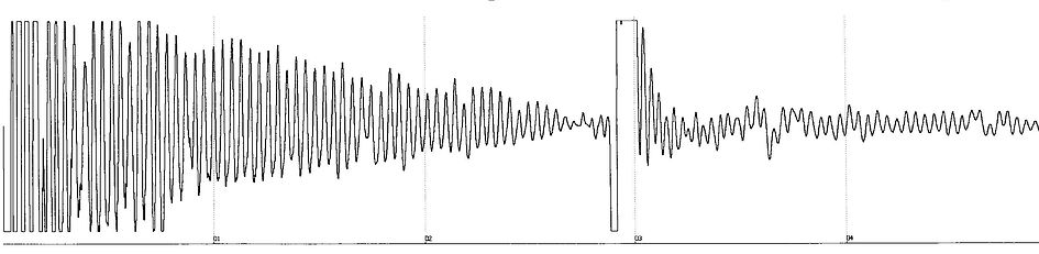 Fluid Level tape with Gain Setting 5 from Acoustic Fluid Logger III