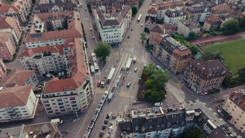 Verkehrsknotenpunkt Goldbrunnenplatz