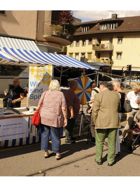 Stand von Nachbarschaftshilfe und Spitex