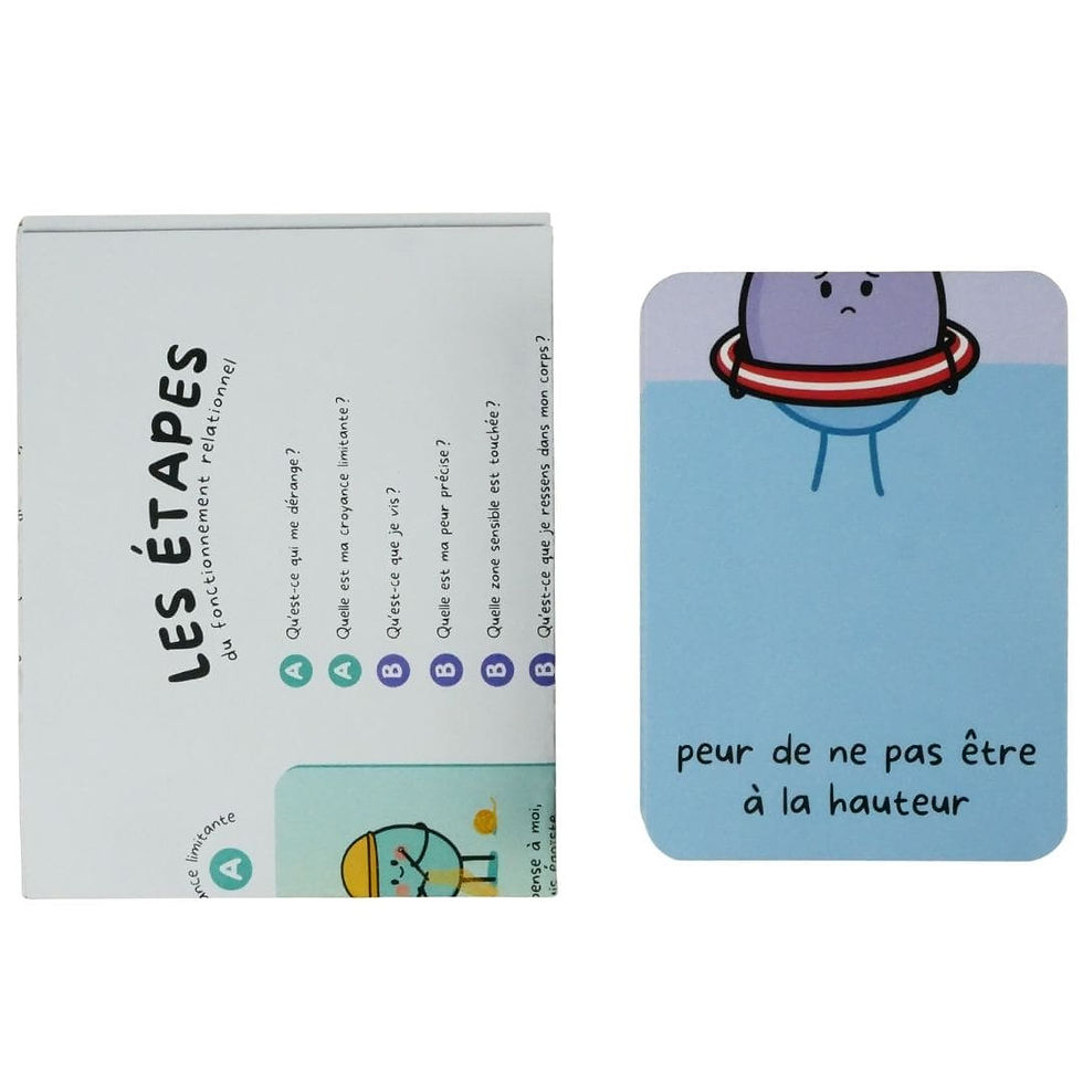 Les éléments du jeu Mes peurs précises