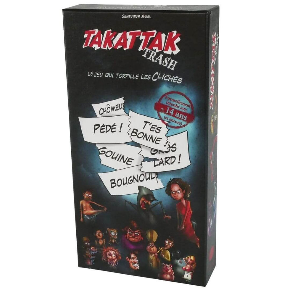 La boite du jeu Takattak trash