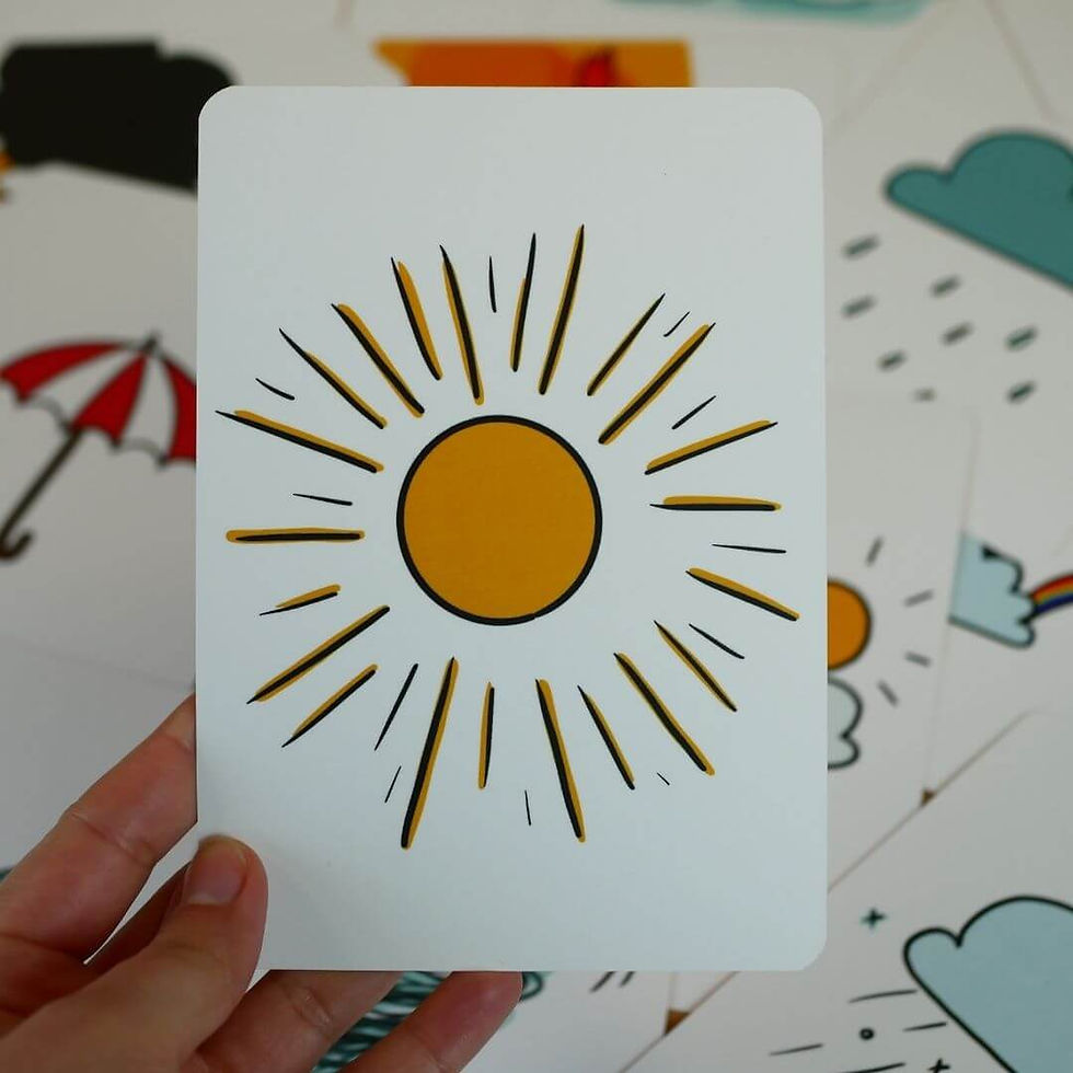 Miniature : Des cartes du jeu Météo