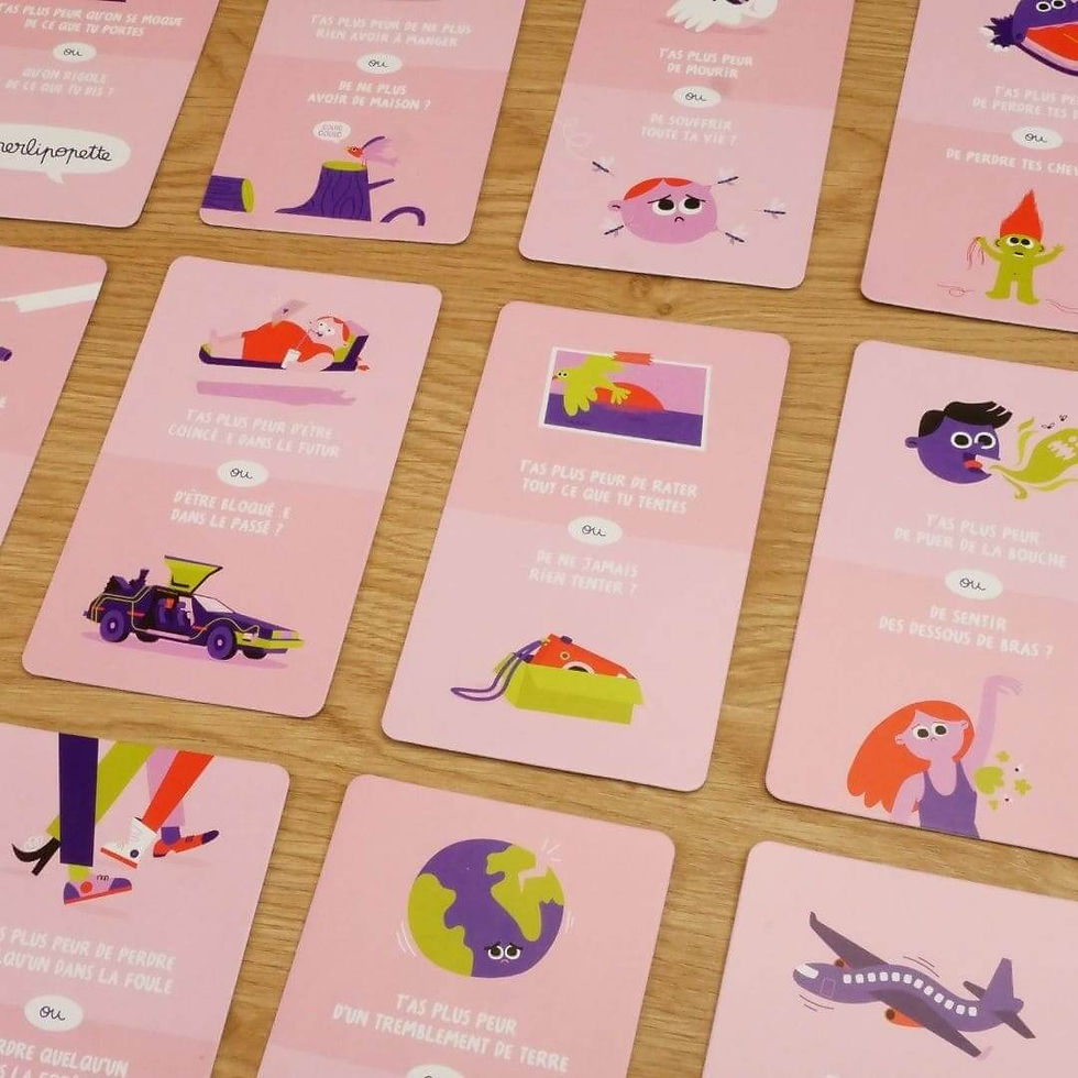 Miniature : Des cartes du jeu Même pas peur !