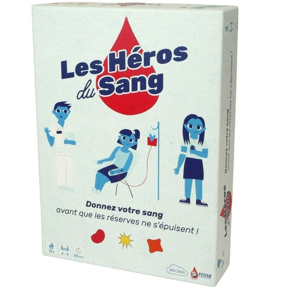 La boite du jeu Les héros du sang