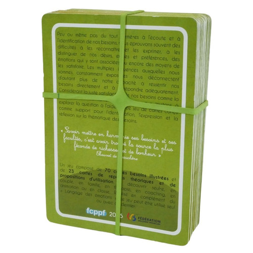 Cartes L’Expression Des Besoins – FCPPF – 70 Cartes Illustrées + 23 Repères Théoriques – Outil Pédagogique Pour Toute La Famille