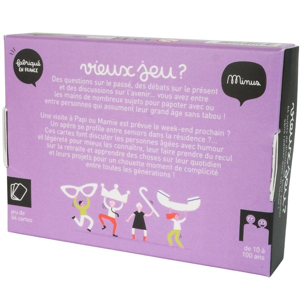 Miniature : Le dos de la boite du jeu Vieux jeu ?