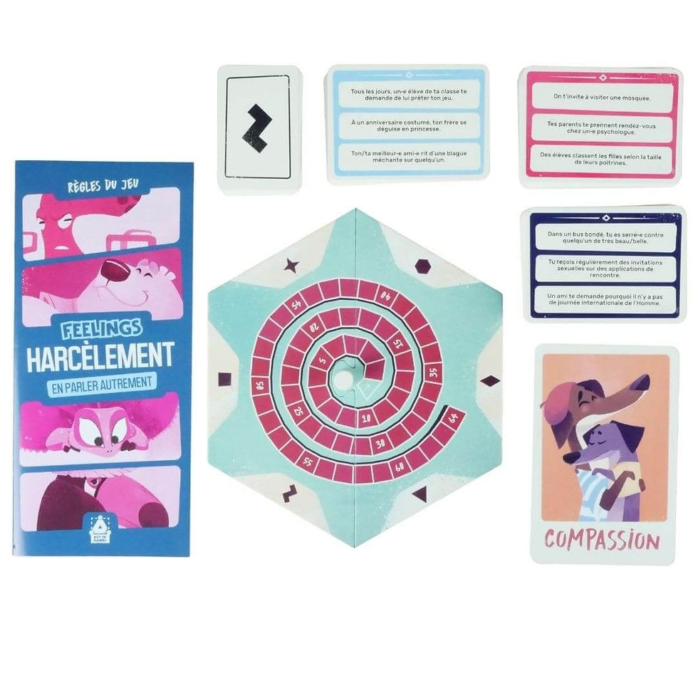 Les éléments du jeu Feelings Harcèlement