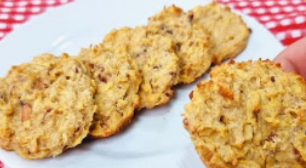 Biscoito de maçã sem glúten