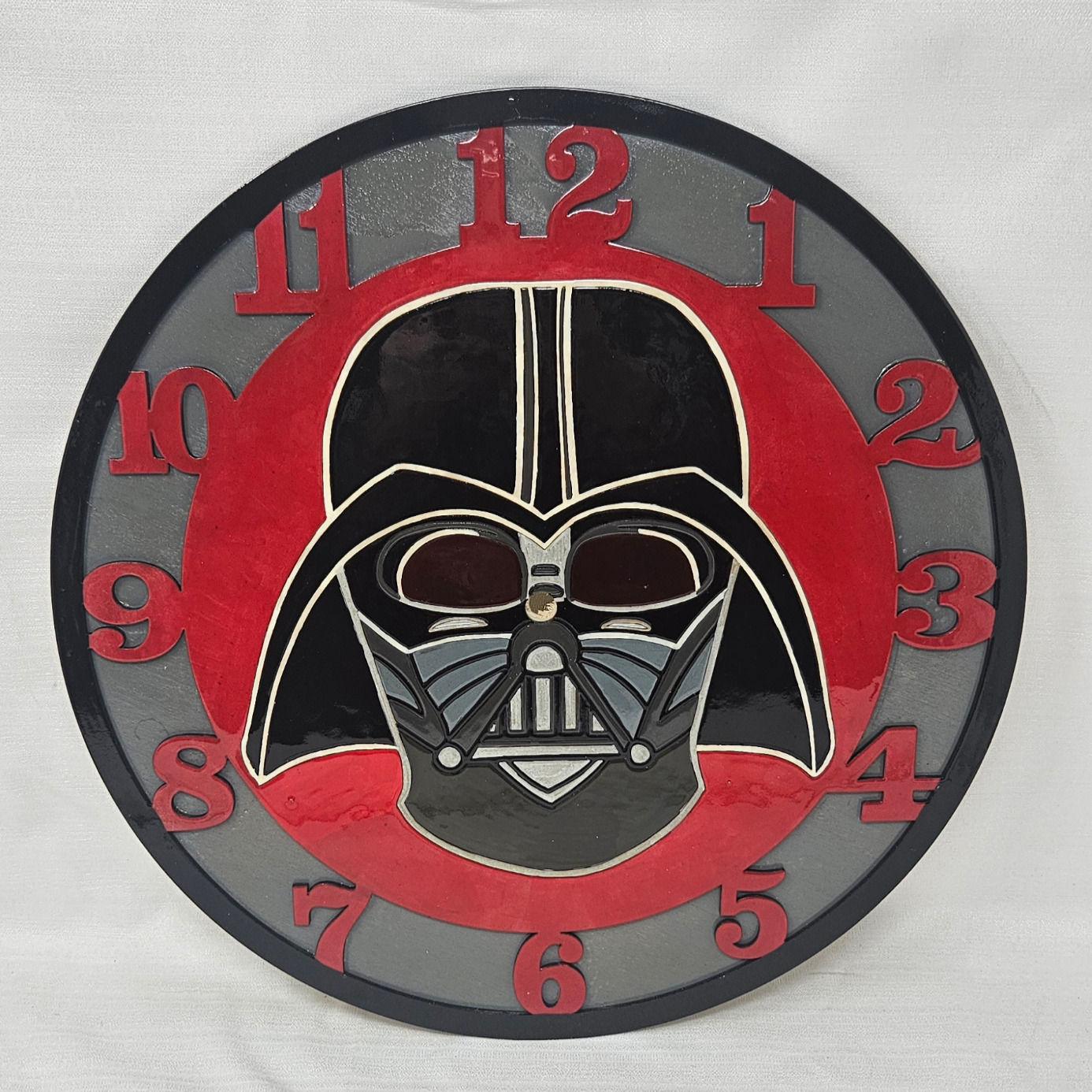 Two Layer Star Wars Round Clock