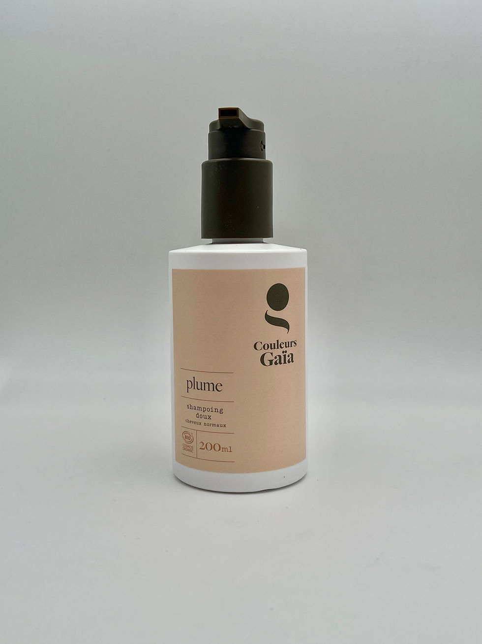 Shampoing Plume Couleurs Gaïa bio sans sulfate pour cheveux normaux ou colorés en végétal