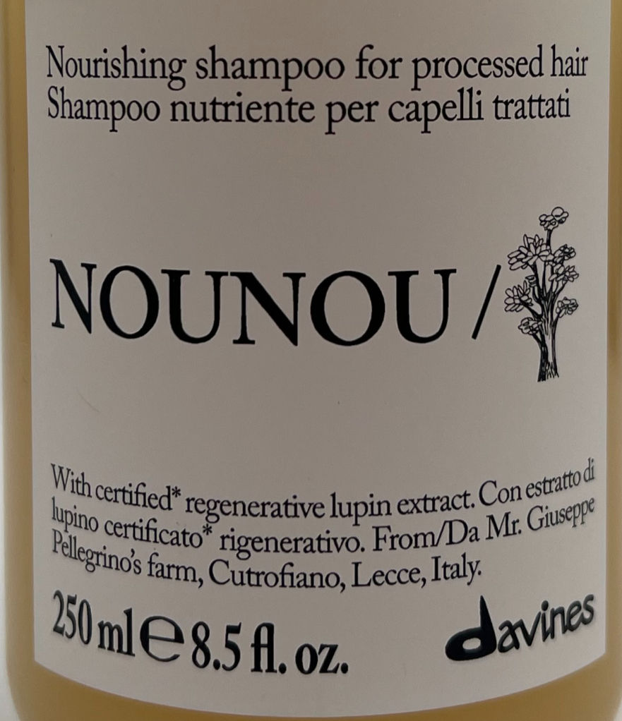 Shampoing nourrissant NOUNOU Davines pour cheveux secs, abîmés et fragilisés