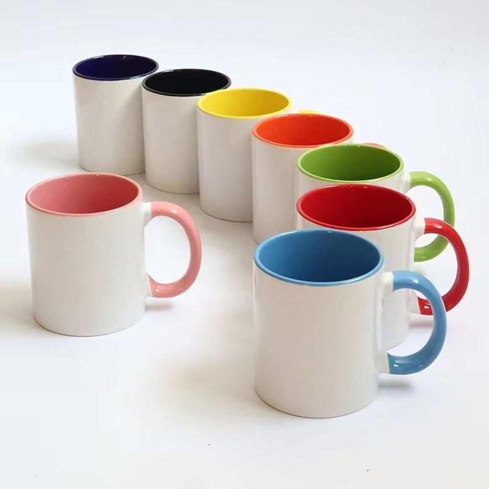 Thumbnail: 11oz Sublimation Stylish Coffee Color Mug