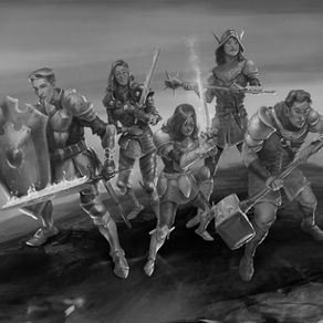 Os paladinos (Ilustração da capa quase finalizada)