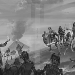 Evolução da capa (Panorâmica e planejamento dos inimigos orcs e zumbis)
