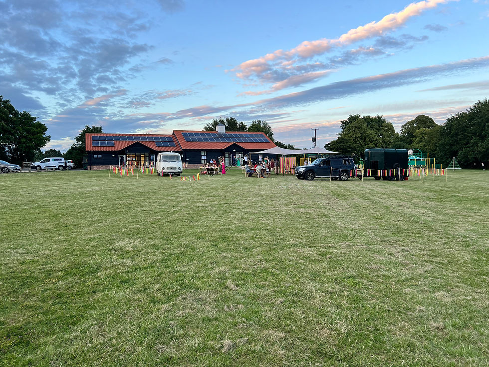 Use of the ground in front of the main hall