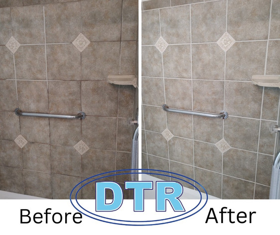 Now would you look at that!
BEAUTIFUL shower re-grout
FREE ESTIMATES!!