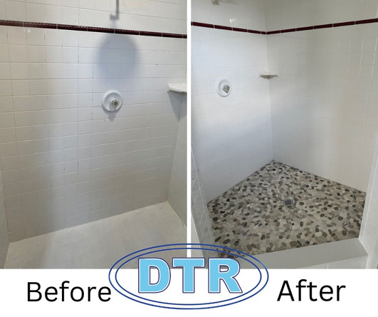 Does the grout in your shower need help?
Check out this Shower Transformation!
Functional and Beautiful!