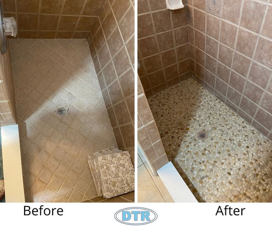 shower floor, shower regrout