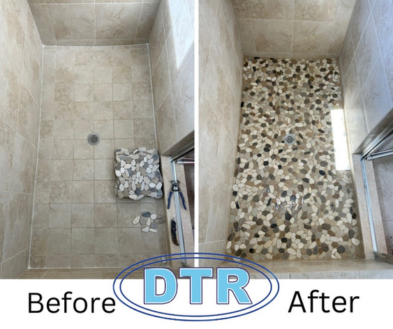 Did you know that you can update your shower without the HEFTY price tag of a full remodel?!