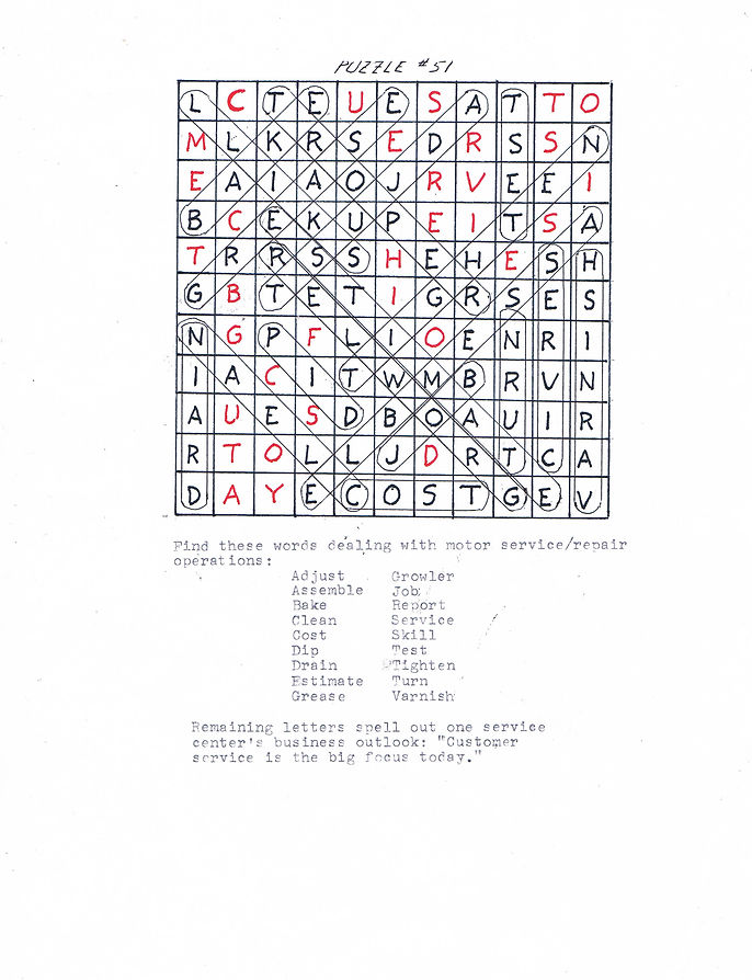 Word Search Solution October 2021