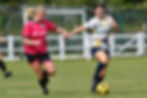 Debutant Lexie Tomlinson drives at the Celtic Defence