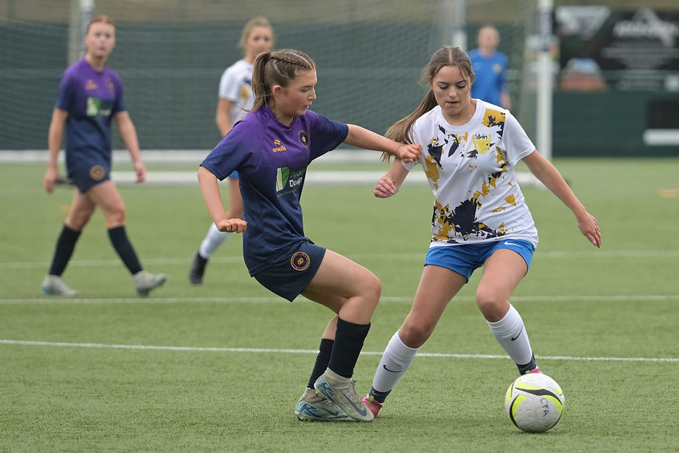 Striker Libby McKee in action