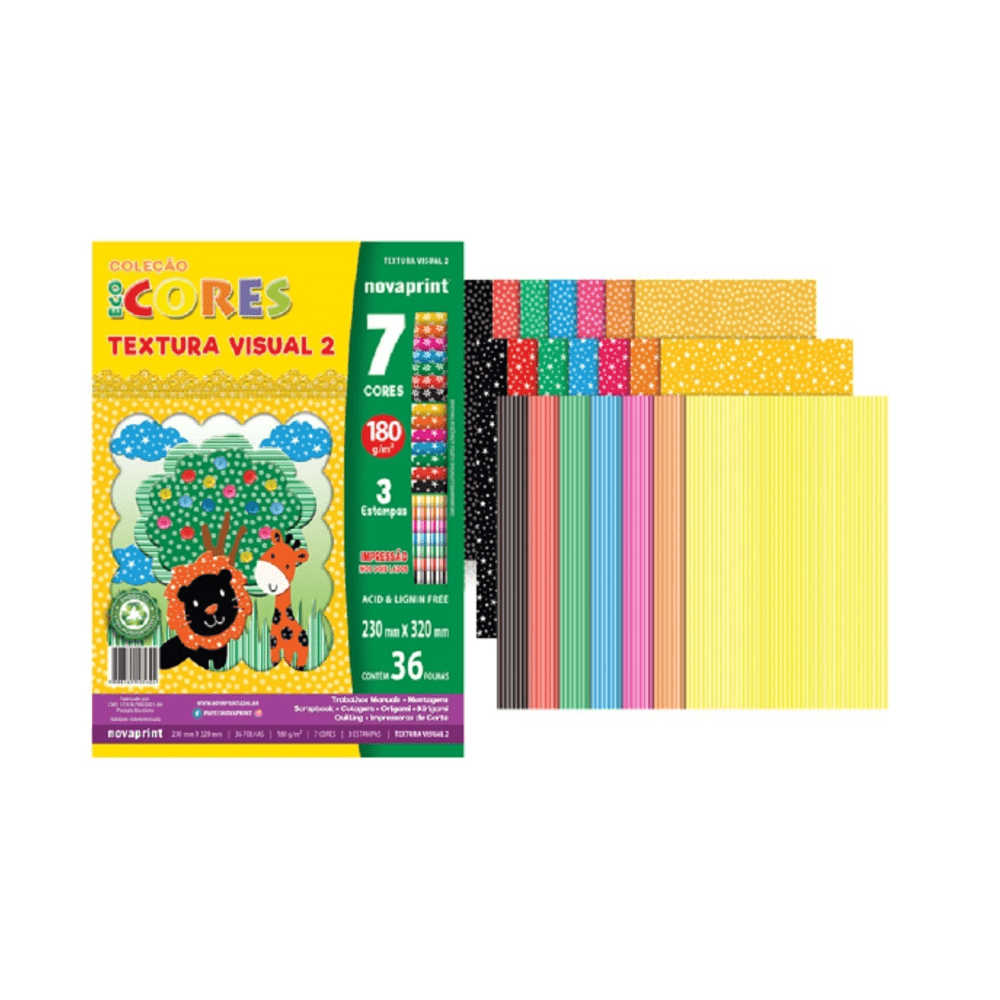 BLOCO ECOCORES TEXTURA 2 NOVAPRINT 230X320 180G 36FLS