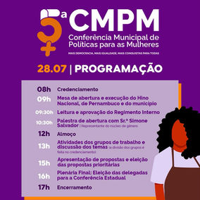 5ª Conferência Municipal de Políticas para as Mulheres divulga programação em Arcoverde