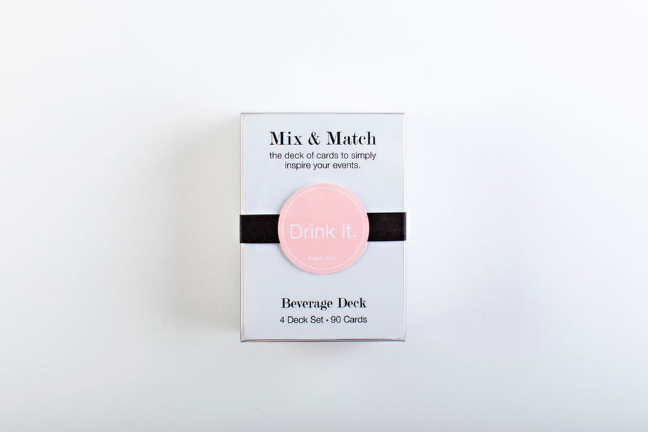 Deck of Wedding Cards for Beverage Vendor