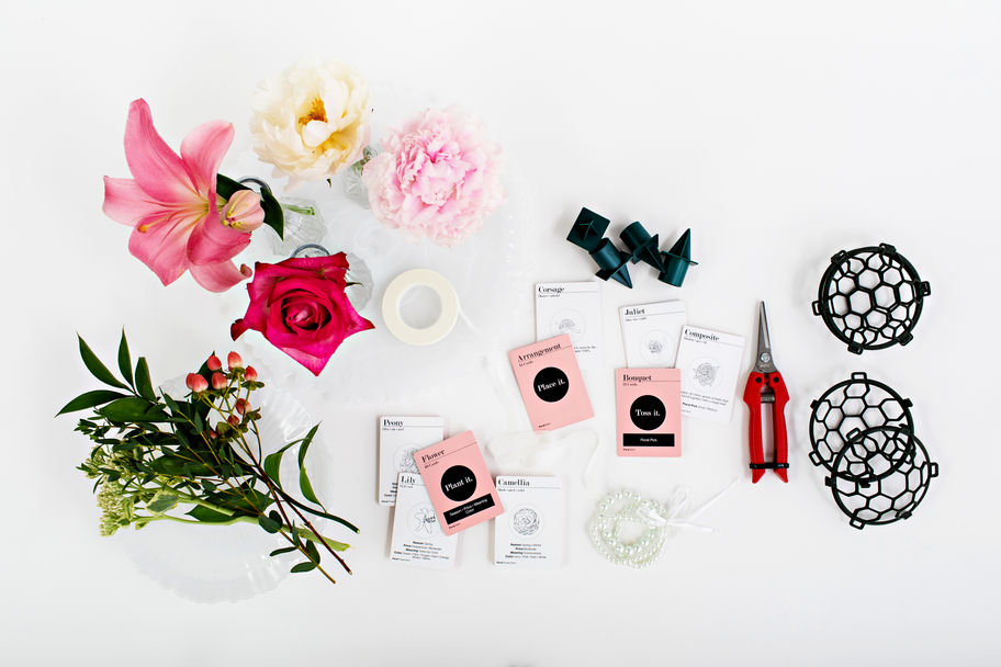 Sort through the deck of cards to find all your floral options as a wedding tool.