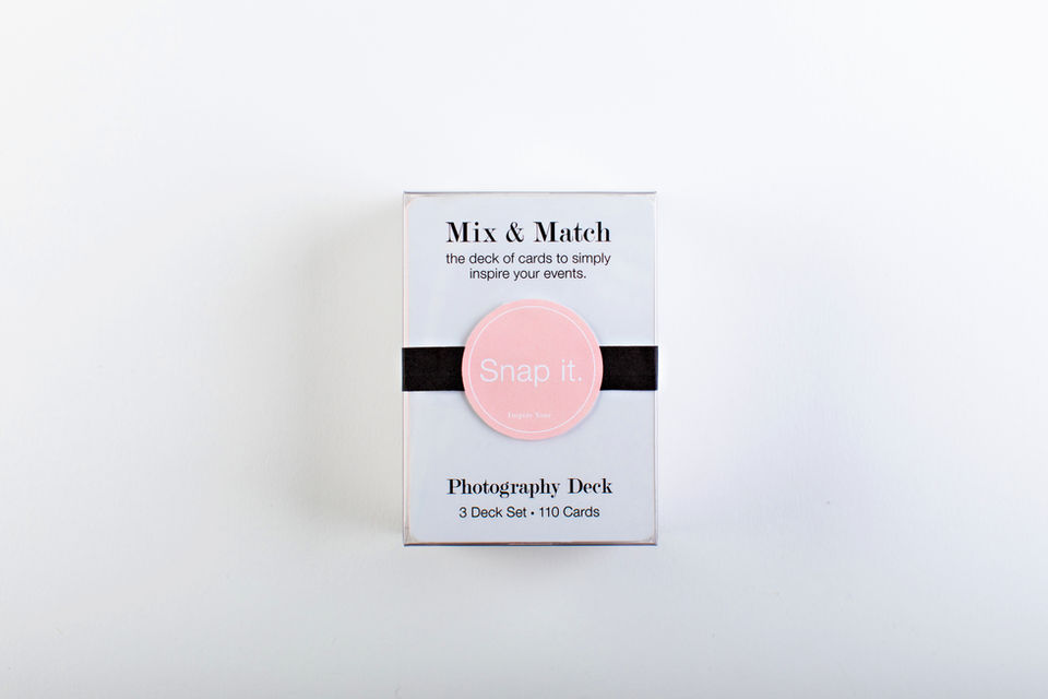Deck of Photography Cards for Photographer Wedding Vendor