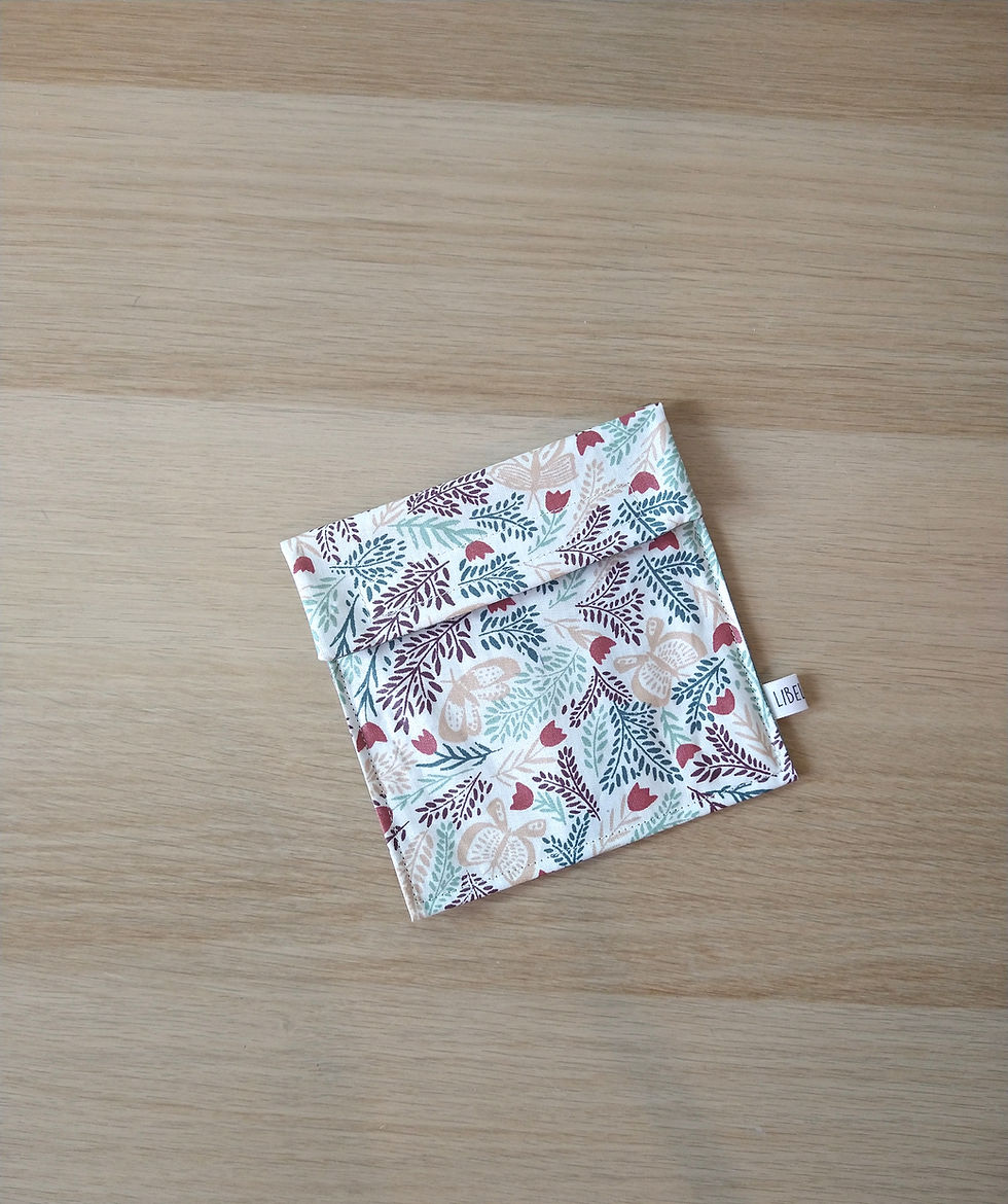 Miniature : Pochettes à savon solide imperméable motif papillons et fleurs