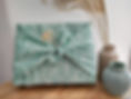 Furoshiki motif feuilles vertes