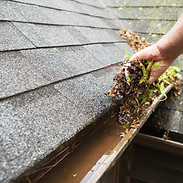Cleaning a Rain Gutter