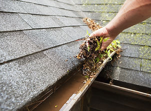 Cleaning a Rain Gutter