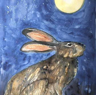 Hare - Contemporary wildlife painting celebrating the beauty and diversity of the natural world.