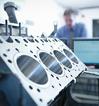 Engineer Working on Machinery